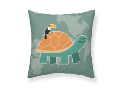 Capa de travesseiro Kids&Cotton Maui A Branco 50 x 50 cm