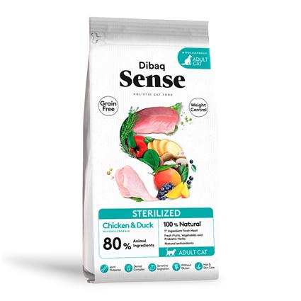 Pienso Sense Grain Free Sterilized de Pollo y Pato para Gatos 1.5 Kg