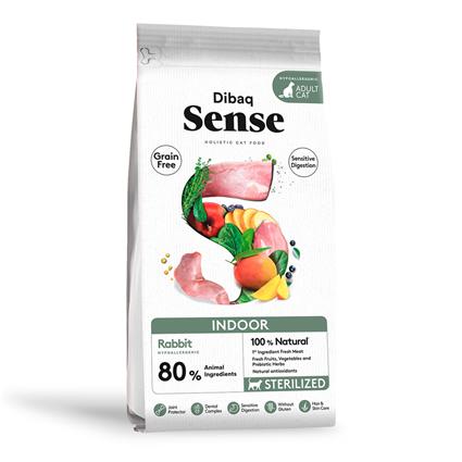 Pienso Sense Grain Free Indoor de Conejo para Gatos 6 KG Dibaq