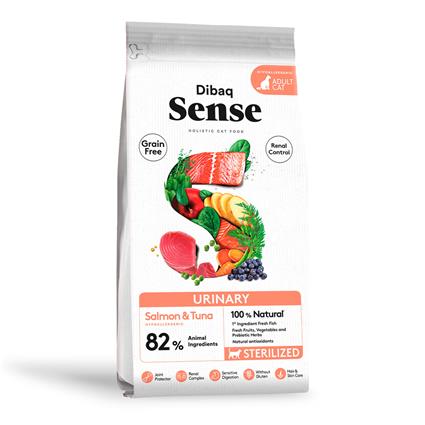 Pienso Sense Grain Free Urinary de Salmón y Atún para Gatos 6 KG Dibaq