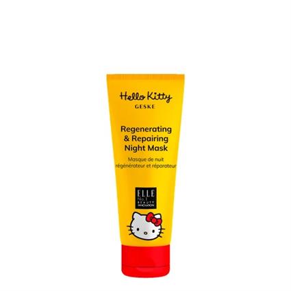GESKE Hello Kitty Máscara de Noite Regeneradora e Reparadora para Sonic Warm&Cool Mask Rosa 50ml