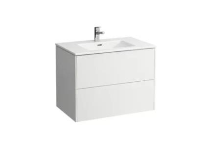 LAUFEN Pro S Set Base Waschtisch 1 Hahnloch Überlauf Inkl. Móvel de apoio 2 Schubladen 800X500Mm