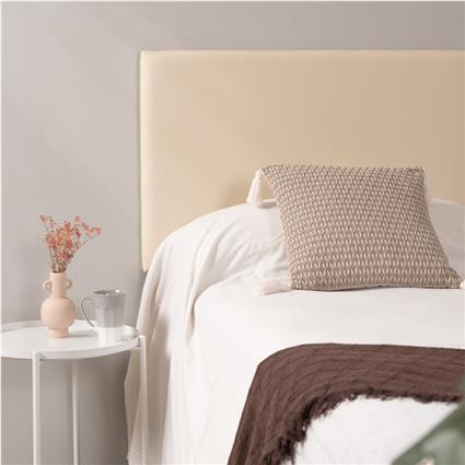 Presentes Miguel - Cabeceira Smooth Couro sintético para camas de 160 y 150 cm - Beige