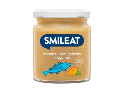 Refeições Smileat Bio Bacalhau Com Batata E Legumes 230gr