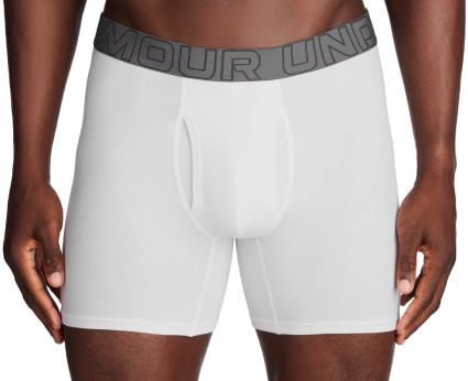 Boxers Under Armour M UA Perf Cotton 6in-WHT