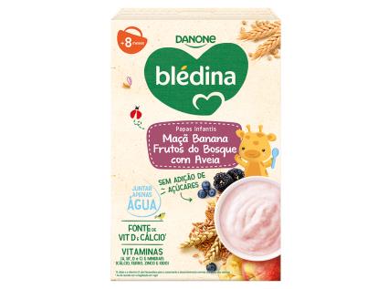 Farinha Láctea Bledina Maça Banana Frutos Bosque 200g