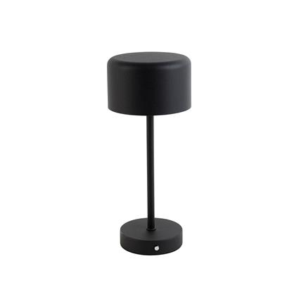 Moderne tafellamp zwart oplaadbaar - Poppie