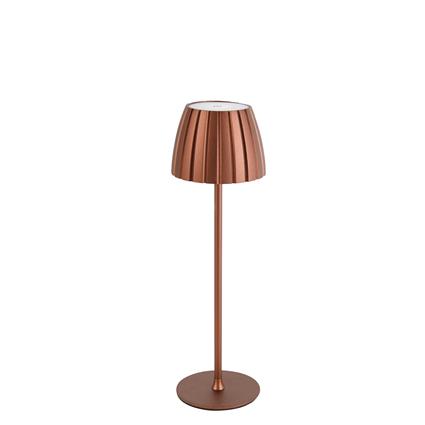 Moderne tafellamp rood 3-staps dimbaar oplaadbaar - Dolce