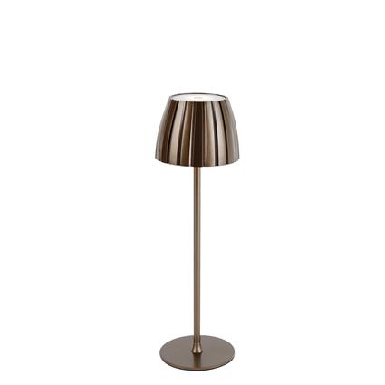 Moderne tafellamp brons 3-staps dimbaar oplaadbaar - Dolce