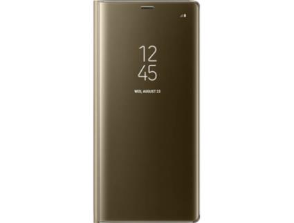 Capa  Galaxy Note 8 Clear View Dourado