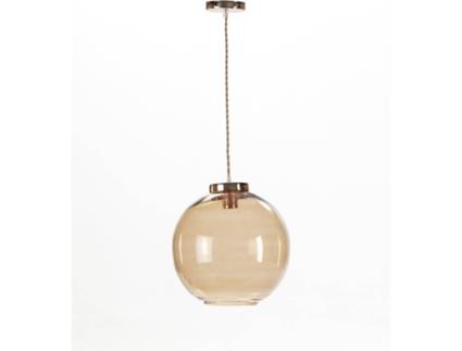 Candeeiro de Teto  Ball (Creme - E27 - Máx. 40W - Vidro, Metal)