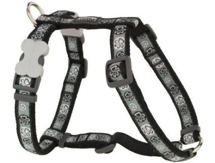 Peitoral para Cães  One Touch Style Paw Preto (1.5 x 30-48 cm)