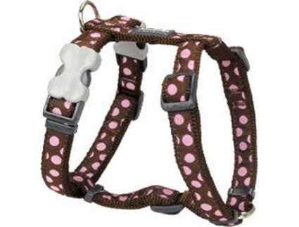 Peitoral para Cães  Style Spots Rosa (1.5 x 30-48 cm)