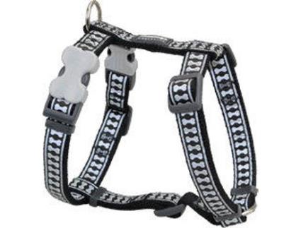 Peitoral para Cães  One Touch Refletor Preto (1.5 x 30-48 cm)