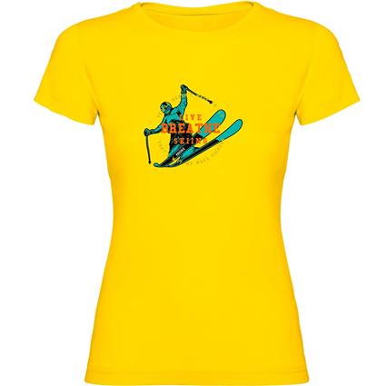 Kruskis Breathe Short Sleeve T-shirt Amarelo L Mulher