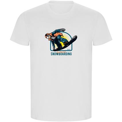 Kruskis Extreme Snowboarding Eco Short Sleeve T-shirt Branco XL Homem