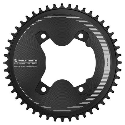 Wolf Tooth St Aero Grx Chainring Prateado 50t