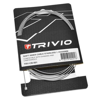 Trivio Stainless Shift Cable 20 Units Prateado 1.1 x 2250 mm