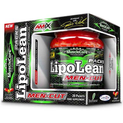 Amix Lipolean Men-cut Fat Burner Single-dose Sachets 20 Units Transparente