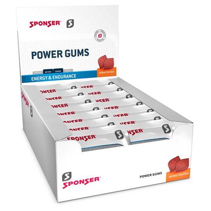 Sponser Sport Food Caffeine 75g Fruit Mix Power Gums Box 20 Units Transparente