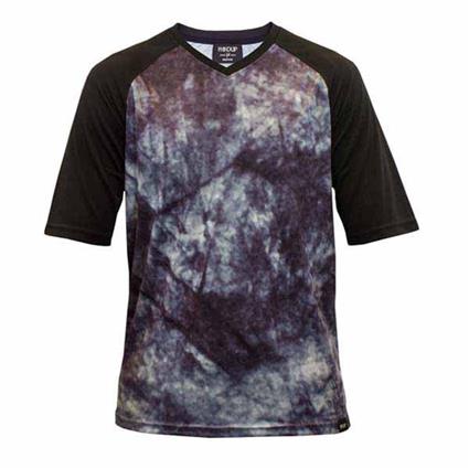 Handup Acid Wash Short Sleeve Enduro Jersey Preto L Homem