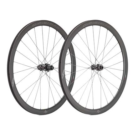 Gipiemme Gpm H40 Carbon V-brake Tubeless Road Wheel Set Prateado 12 x 100 / 12 x 130 mm / Campagnolo