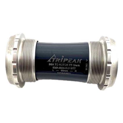 Tripeak Bsa Rotor Tt Ceramic 24 Mm Bottom Bracket Cups Prateado 68 mm