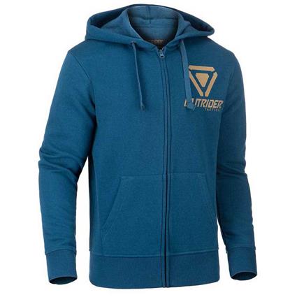 Outrider Tactical Logo Full Zip Sweatshirt Azul S Homem