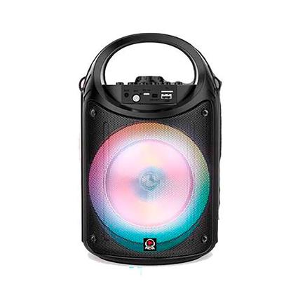 Reig Musicales Bluetooth Speaker With Microphone Led Lights Usb Input And Radio 19.4x18.9x3.02 Cm Transparente