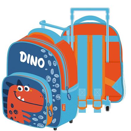 Zaska 24x36x12 Cm Dino Backpack Azul