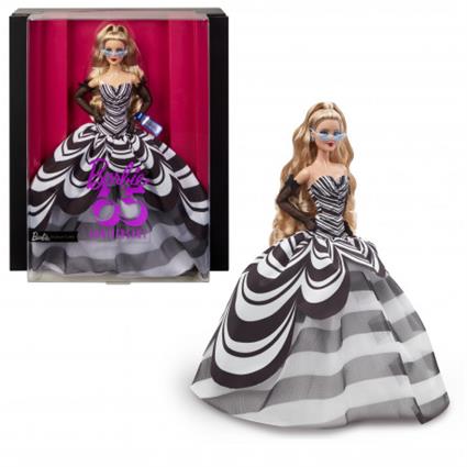 Barbie 65th Anniversary Blonde Doll Colorido