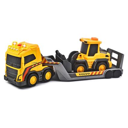 Dickie Toys Volvo With Excavator Light And Sound 32 Cm Truck Amarelo