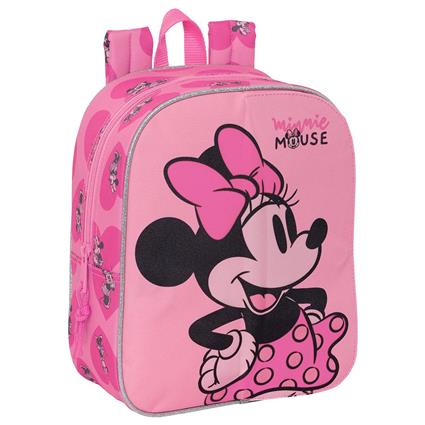 Safta Mini 27 Cm Minnie Mouse Loving Backpack Rosa