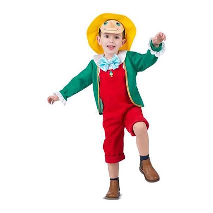 Viving Costumes Pinocchio Happing Happy Jacket And Peto Costume Vermelho 5-6 Years