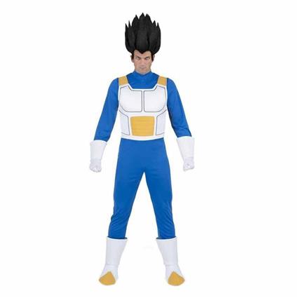 Viving Costumes Vegeta With Shirts Vest Gloves And Covers Costume Azul XL