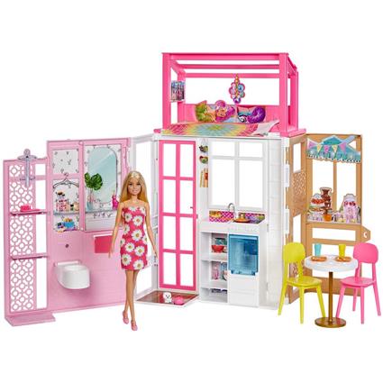 Barbie With Apartment Doll Rosa