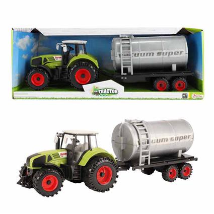 Toitoys Deposit Trailer Tractor Prateado