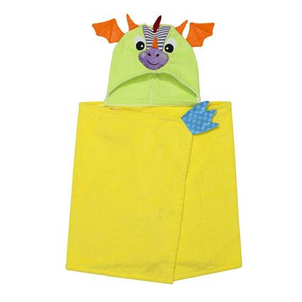 Zoocchini Dragon Bath Cape Amarelo