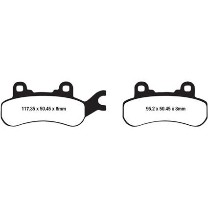Ebc Fa-r Series Fa682r Sintered Brake Pads Preto