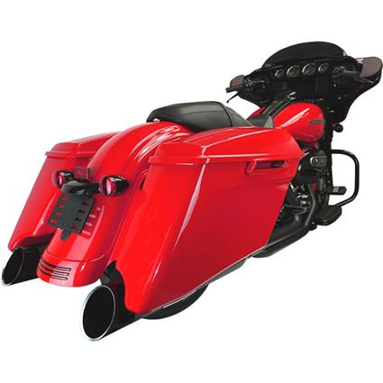 Khrome Werks 4.5´´ Edge Fl M8 Harley Davidson Flhr 1750 Road King 107 Ref:202885 Muffler Vermelho