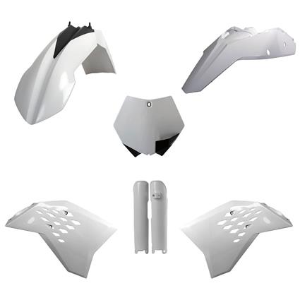 Polisport Off Road Mx Full Ktm Sx/sx-f (07) Blanco Plastics Kit Branco