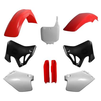 Polisport Off Road Mx Full Honda Cr125r 95-97 / Cr250r 95-96 / 95-96 Plastics Kit Vermelho