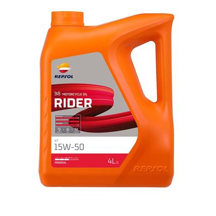 Repsol Rider 4t 15w-50 4l Motor Oil Laranja