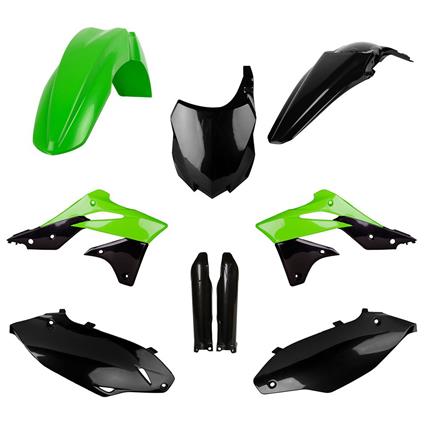 Polisport Off Road Mx Full Kawasaki Kx250f 13-16 / 13 Plastics Kit Verde