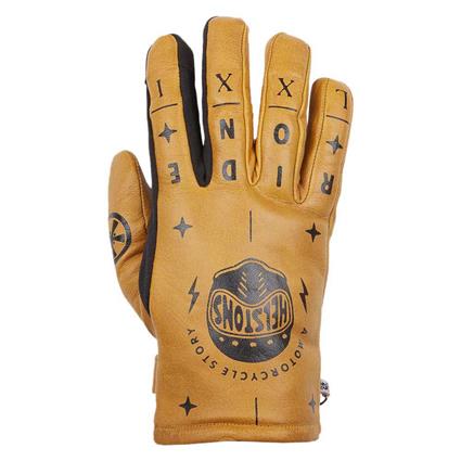 Helstons Kustom Leather Gloves Castanho 2XL