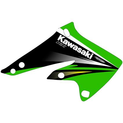Tecno-x Kawasaki Kx250f 2004-2005 Graphic Kit Verde