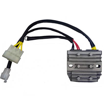 Dze Ktm Duke 125/200/250/390 12v Mosfet Trifase Regulator Prateado