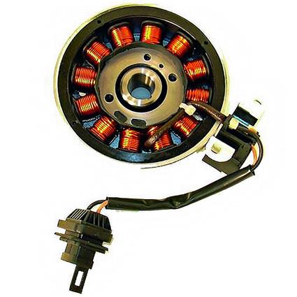 Kokusan 12 Polos Trifase 12v 120w Piaggio 50/100 4t Starter Dourado