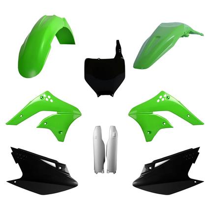 Polisport Off Road Mx Full Kawasaki Kx250f 06-08 Plastics Kit Verde