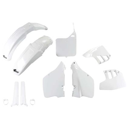 Ufo Suzuki Rm 250 1992-1992 Sukit396f-041 Fork Protectors & Plastics Kit Branco